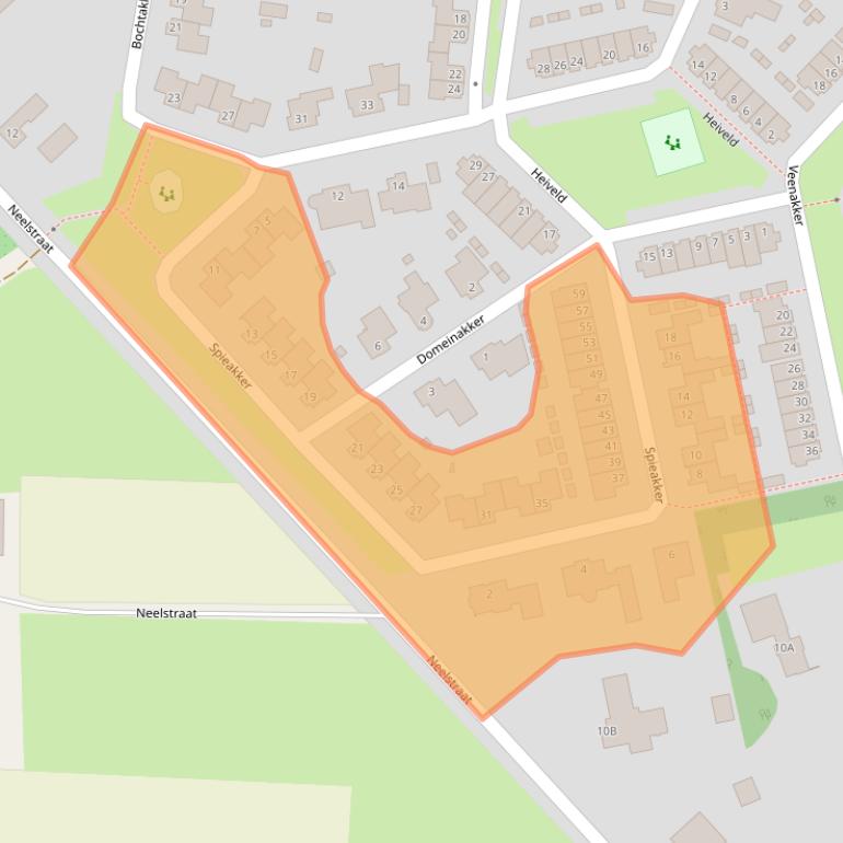 Kaart van postcodegebied 4841NH.