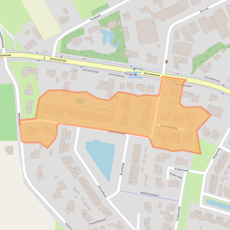 Kaart van postcodegebied 4841NS.