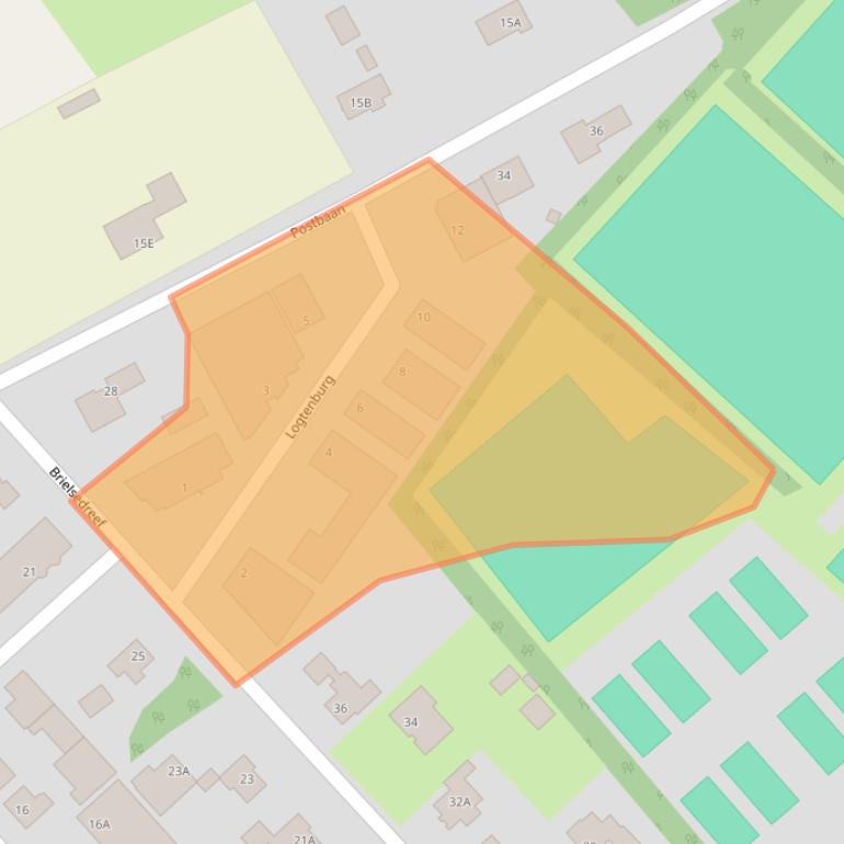 Kaart van postcodegebied 4841PA.