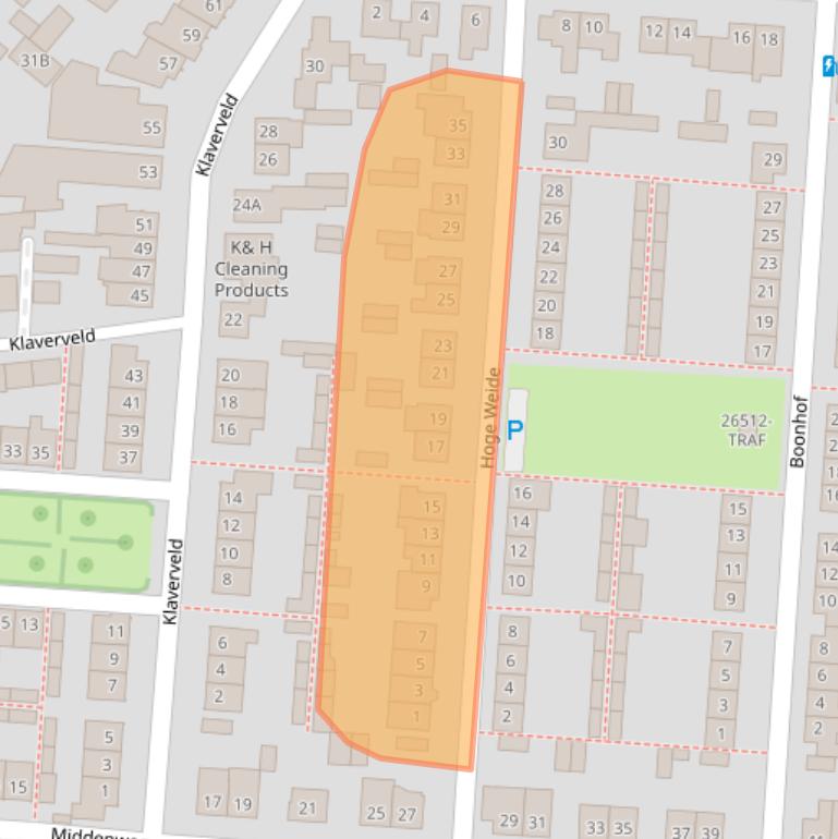 Kaart van postcodegebied 4841RG.