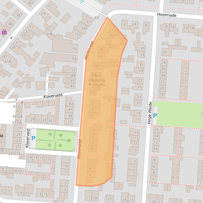 Kaart van postcodegebied 4841RL.