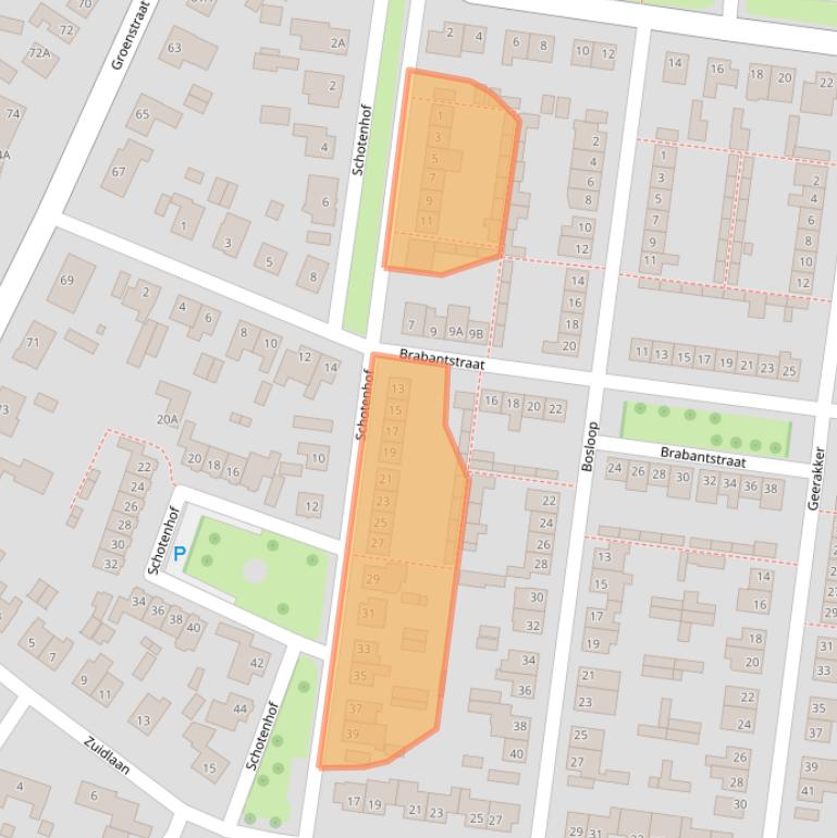 Kaart van postcodegebied 4841RM.