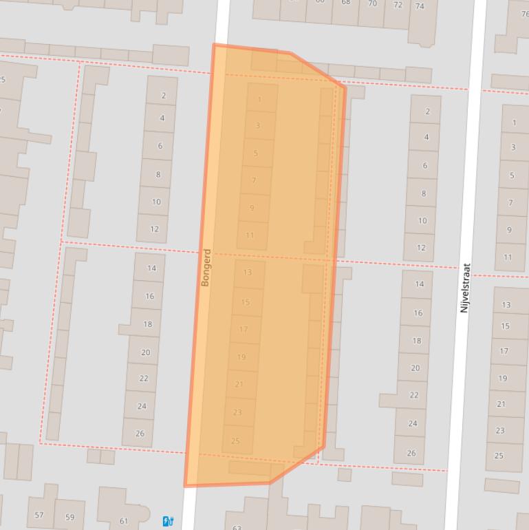 Kaart van postcodegebied 4841SE.