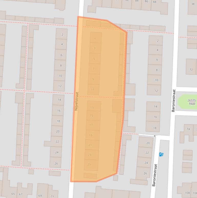 Kaart van postcodegebied 4841SH.