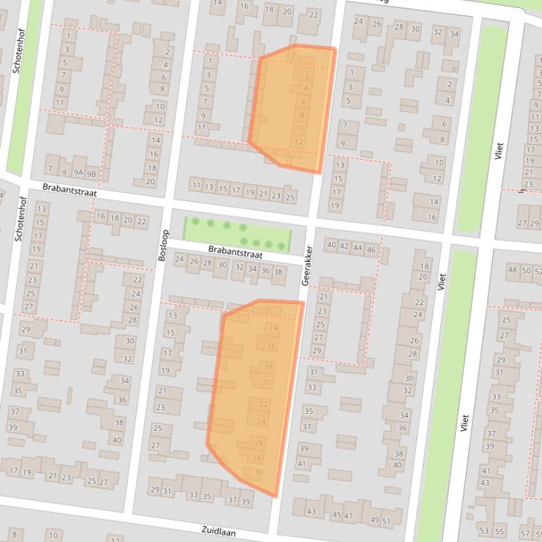 Kaart van postcodegebied 4841SX.
