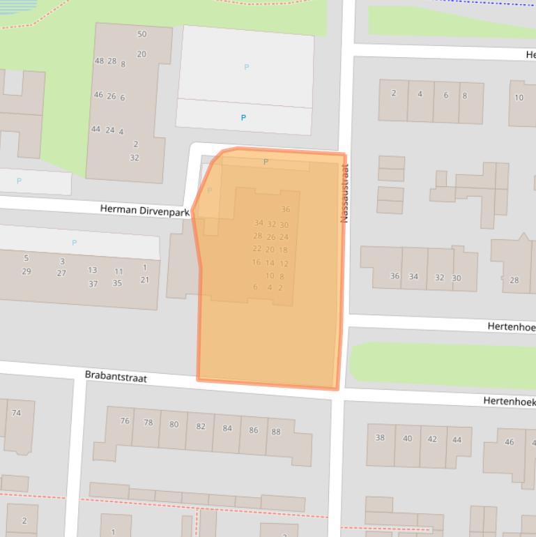 Kaart van postcodegebied 4841SZ.