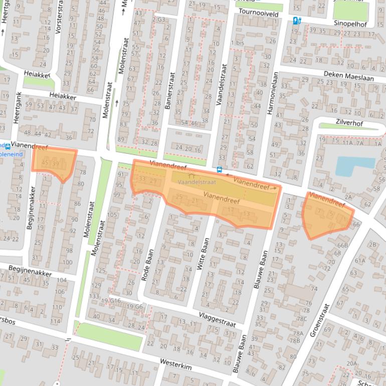Kaart van postcodegebied 4841VA.