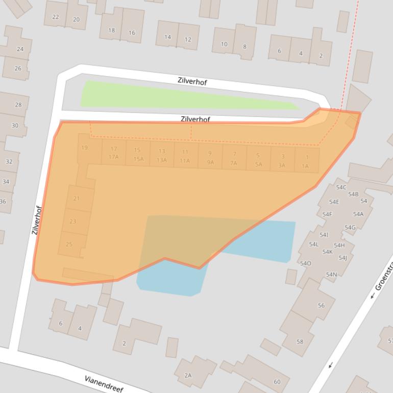 Kaart van postcodegebied 4841VC.