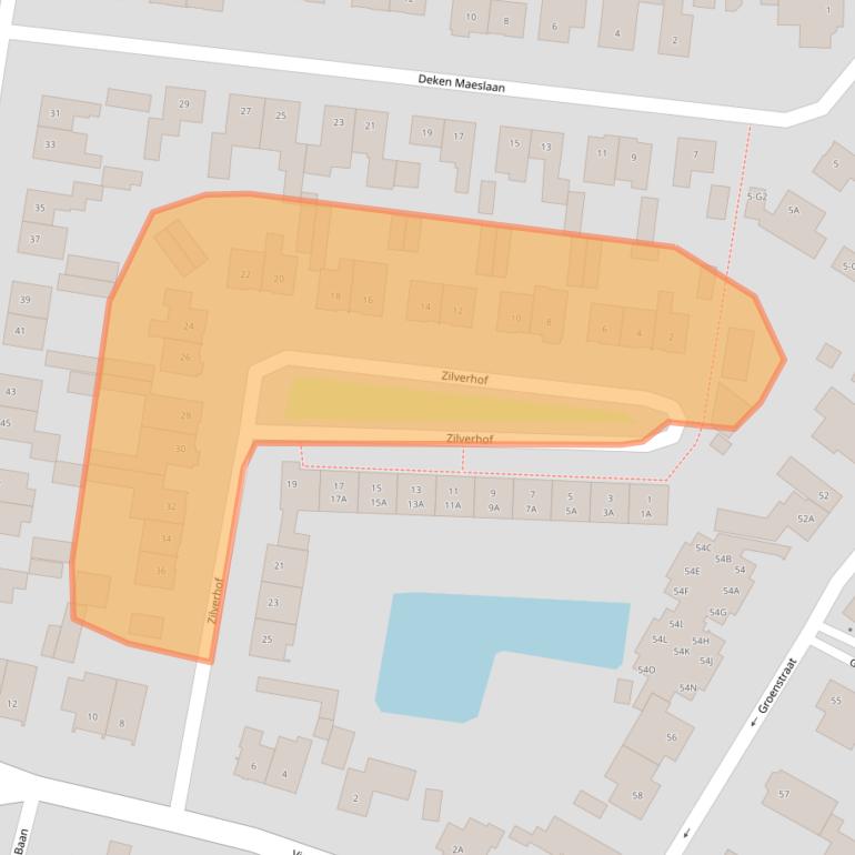 Kaart van postcodegebied 4841VD.