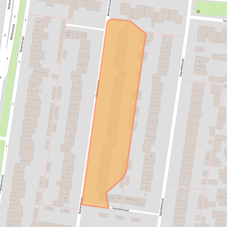 Kaart van postcodegebied 4841VE.