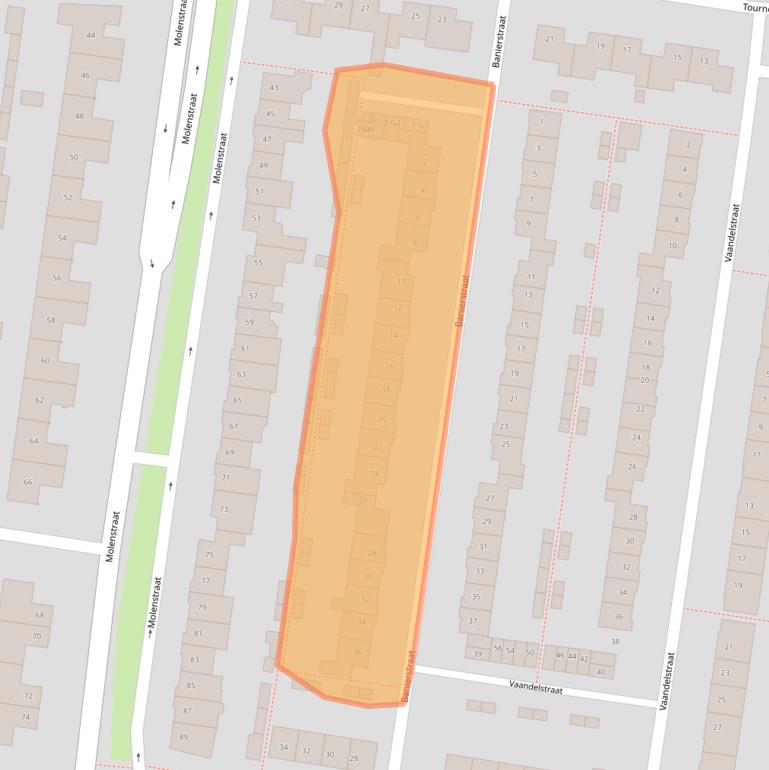 Kaart van postcodegebied 4841VG.