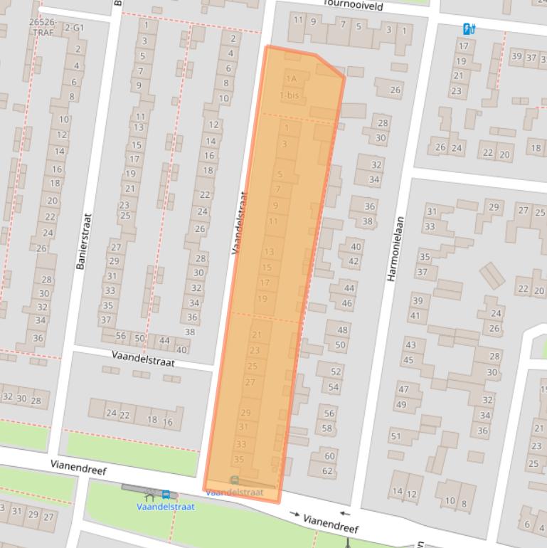 Kaart van postcodegebied 4841VH.