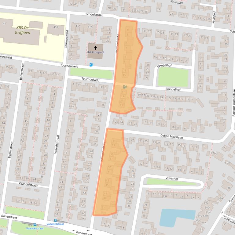 Kaart van postcodegebied 4841VK.