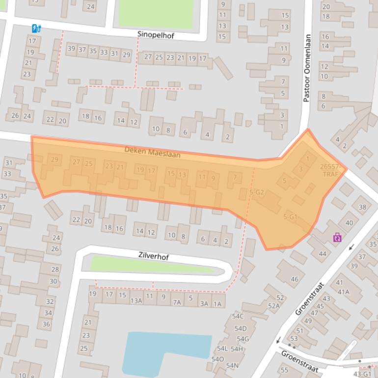 Kaart van postcodegebied 4841VR.