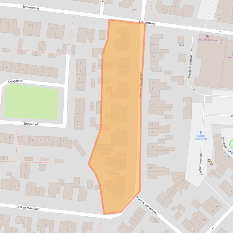 Kaart van postcodegebied 4841XA.