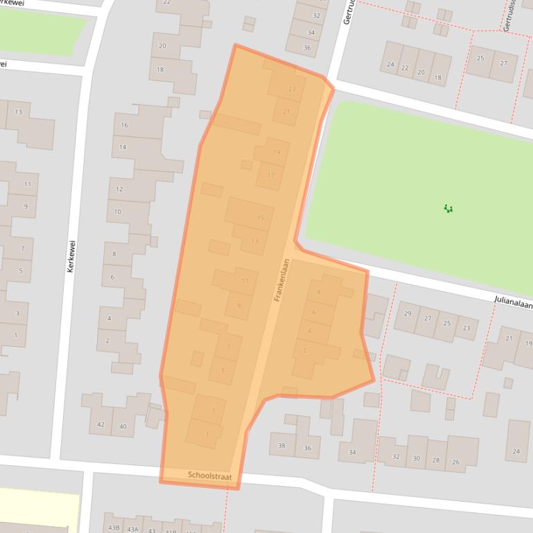 Kaart van postcodegebied 4841XN.