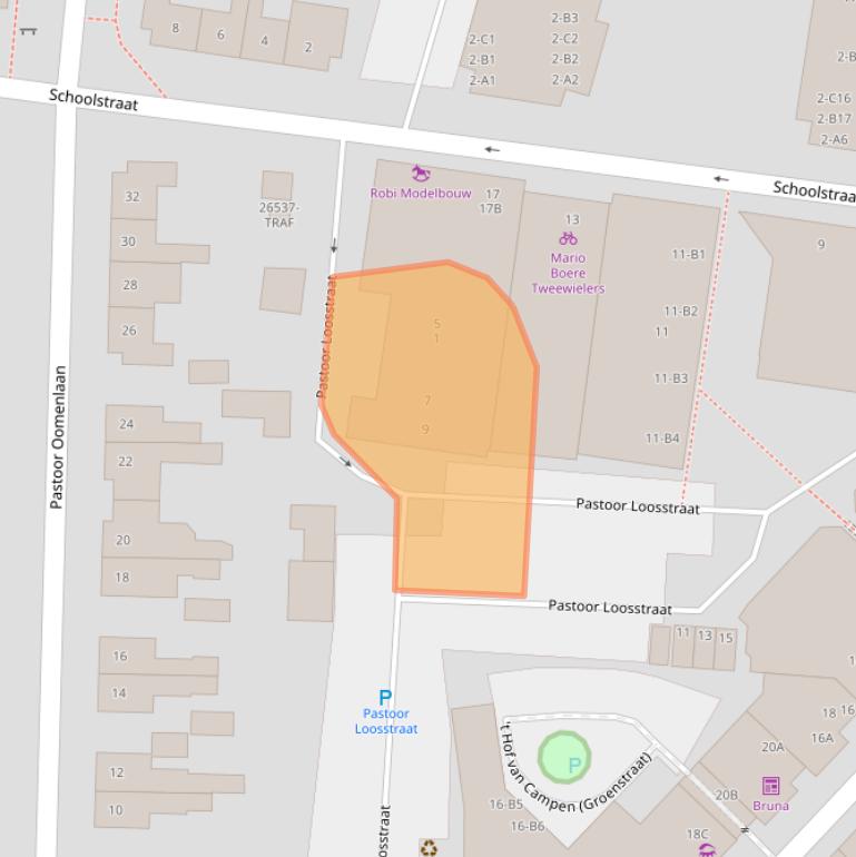 Kaart van postcodegebied 4841XP.