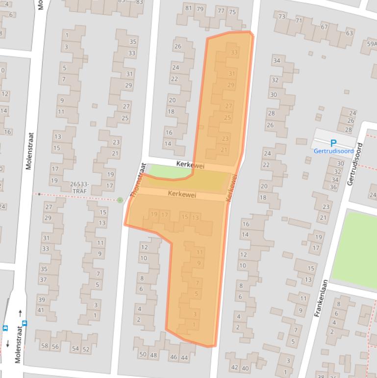 Kaart van postcodegebied 4841XR.