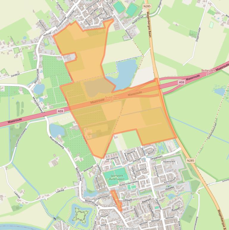 Kaart van postcodegebied 4844AH.