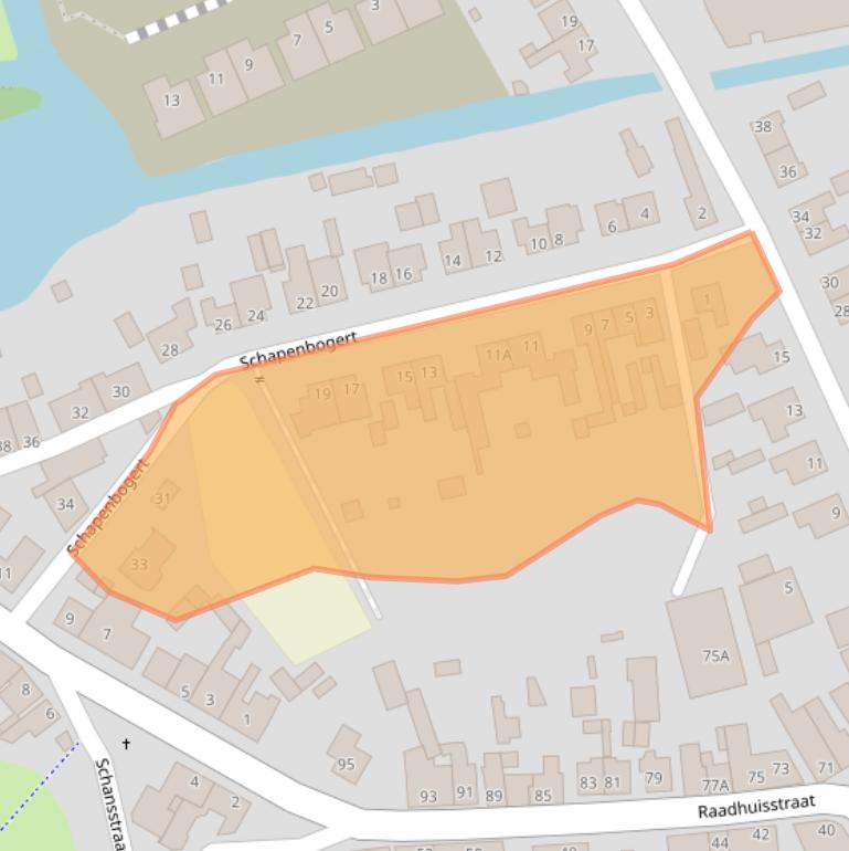 Kaart van postcodegebied 4844AJ.