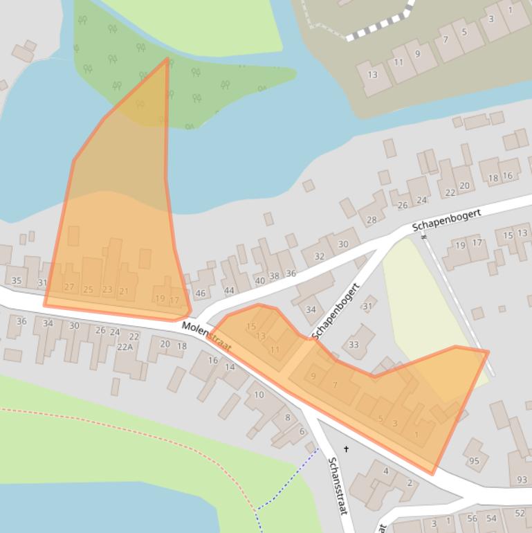Kaart van postcodegebied 4844AL.