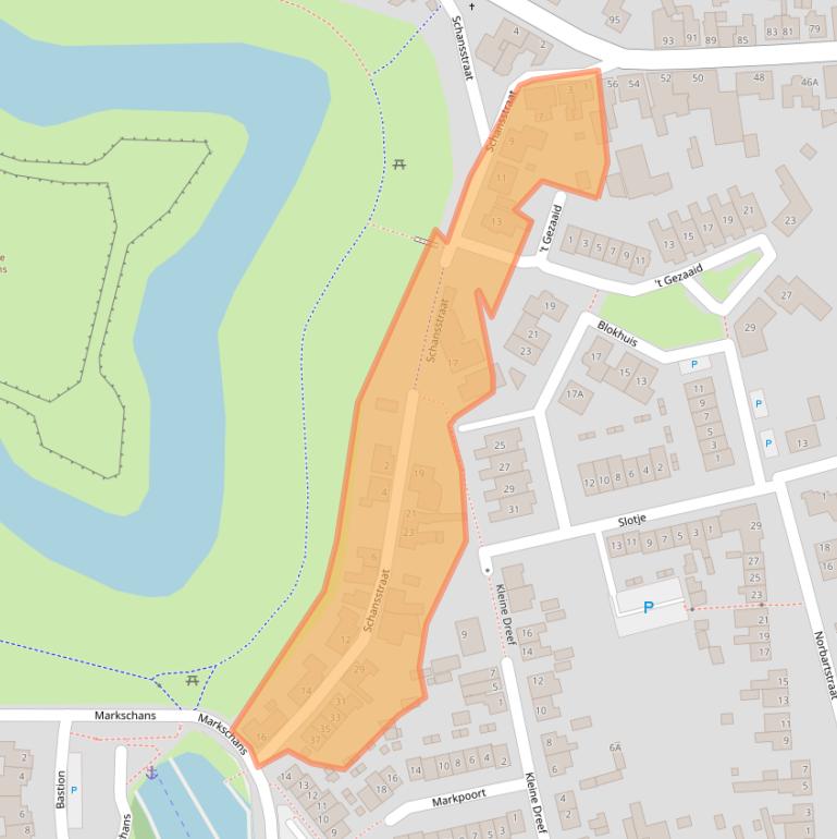 Kaart van postcodegebied 4844AR.