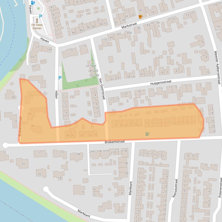 Kaart van postcodegebied 4844AV.