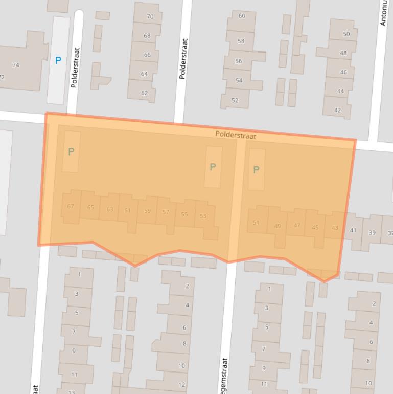 Kaart van postcodegebied 4844BH.