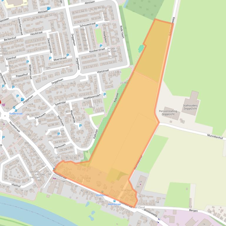 Kaart van postcodegebied 4844CD.