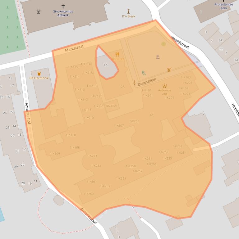 Kaart van postcodegebied 4844CM.