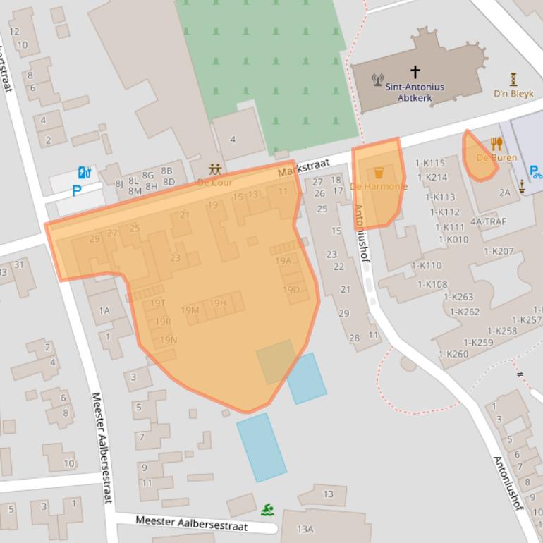 Kaart van postcodegebied 4844CN.