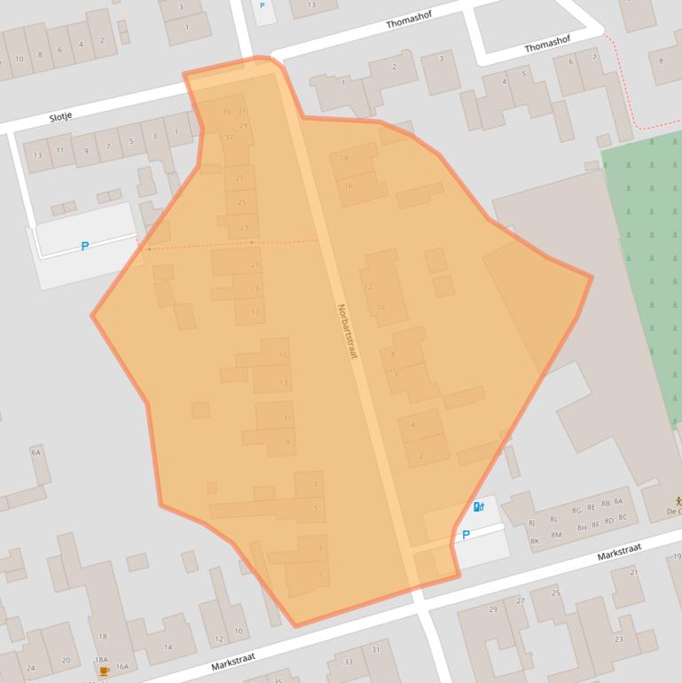 Kaart van postcodegebied 4844CS.