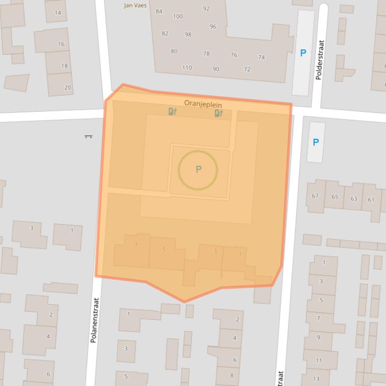 Kaart van postcodegebied 4844CV.