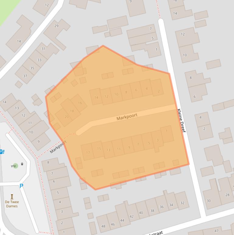 Kaart van postcodegebied 4844DA.