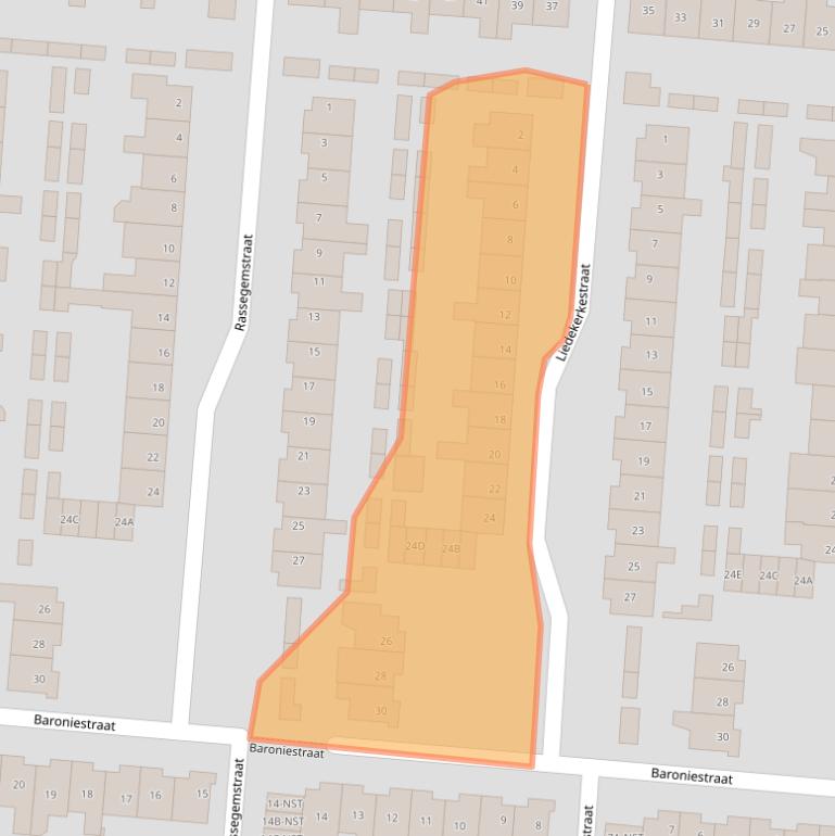 Kaart van postcodegebied 4844ED.