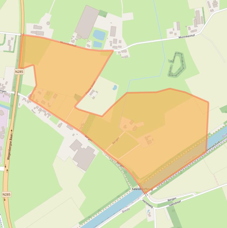 Kaart van postcodegebied 4844EM.