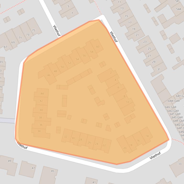 Kaart van postcodegebied 4844EX.