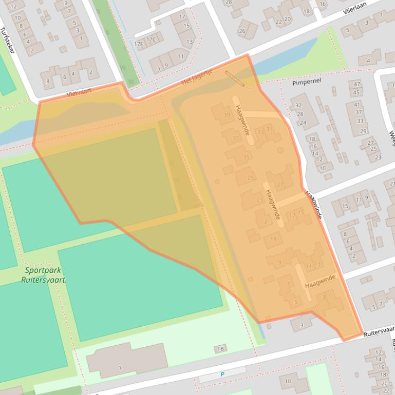 Kaart van postcodegebied 4844HA.