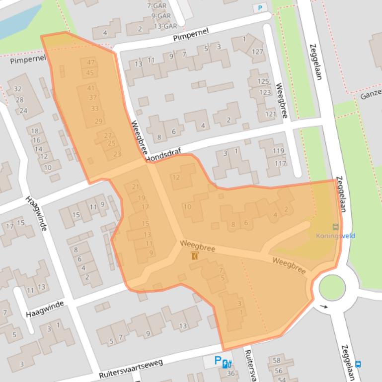 Kaart van postcodegebied 4844HC.