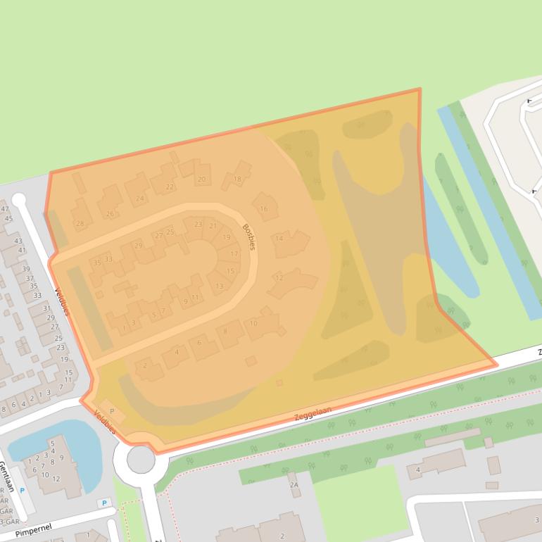 Kaart van postcodegebied 4844HM.