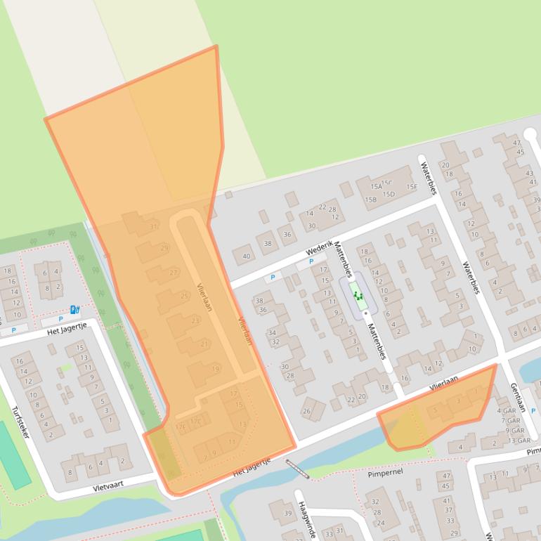 Kaart van postcodegebied 4844HN.