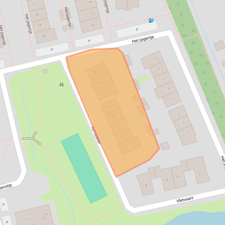 Kaart van postcodegebied 4844HS.