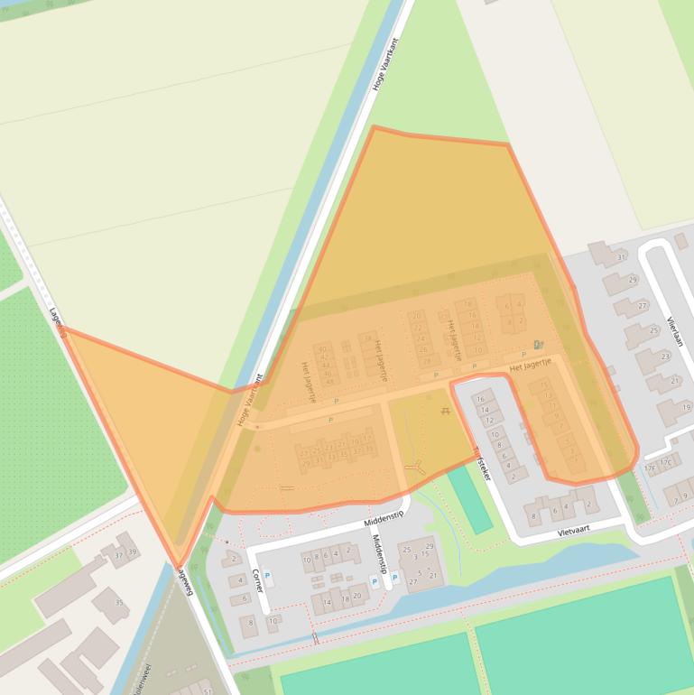 Kaart van postcodegebied 4844HT.