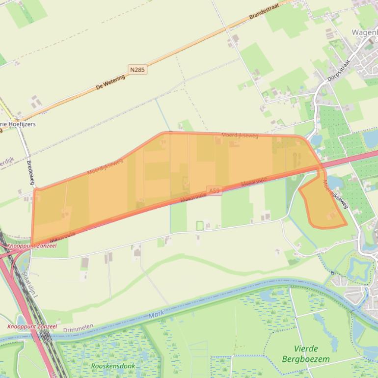 Kaart van postcodegebied 4844PC.