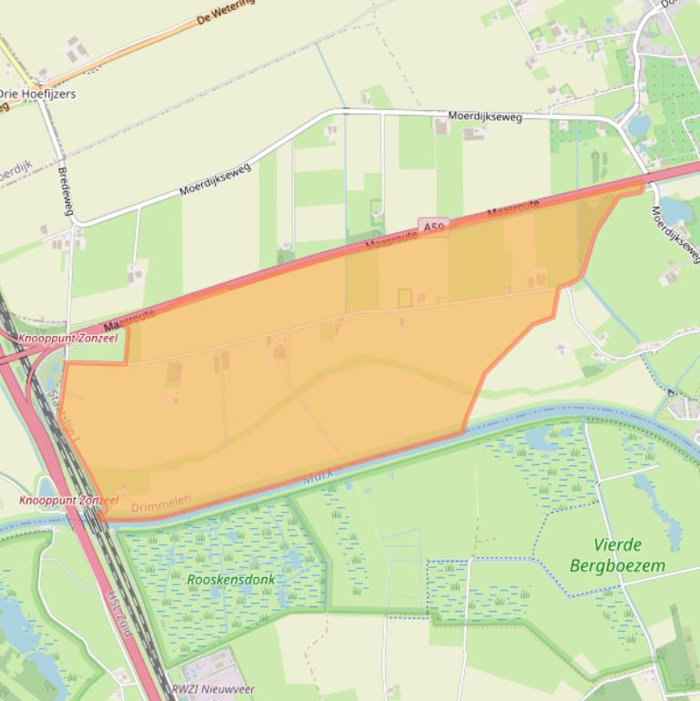 Kaart van postcodegebied 4844PE.