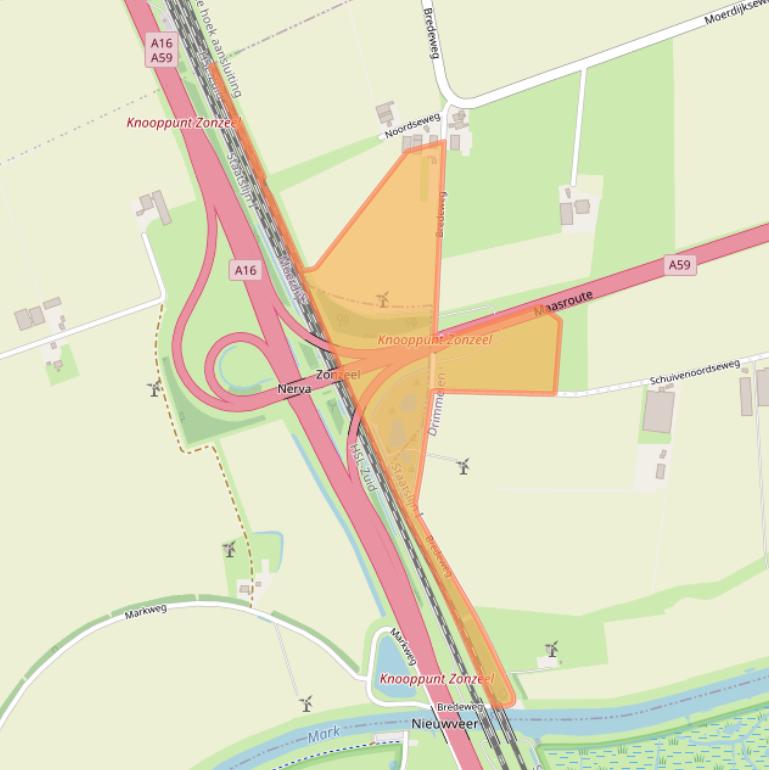 Kaart van postcodegebied 4844PZ.