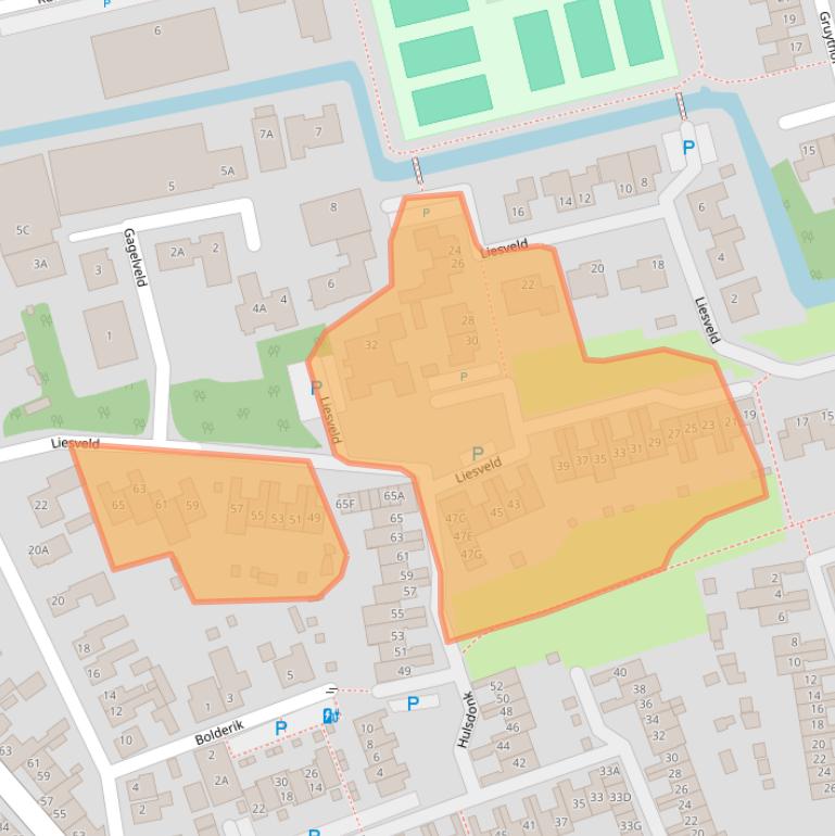 Kaart van postcodegebied 4844RB.