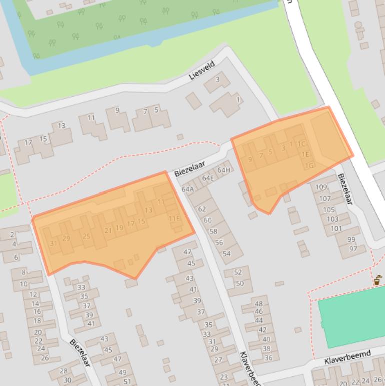 Kaart van postcodegebied 4844RC.