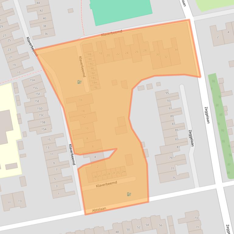 Kaart van postcodegebied 4844RJ.