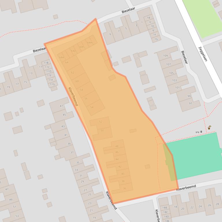Kaart van postcodegebied 4844RK.